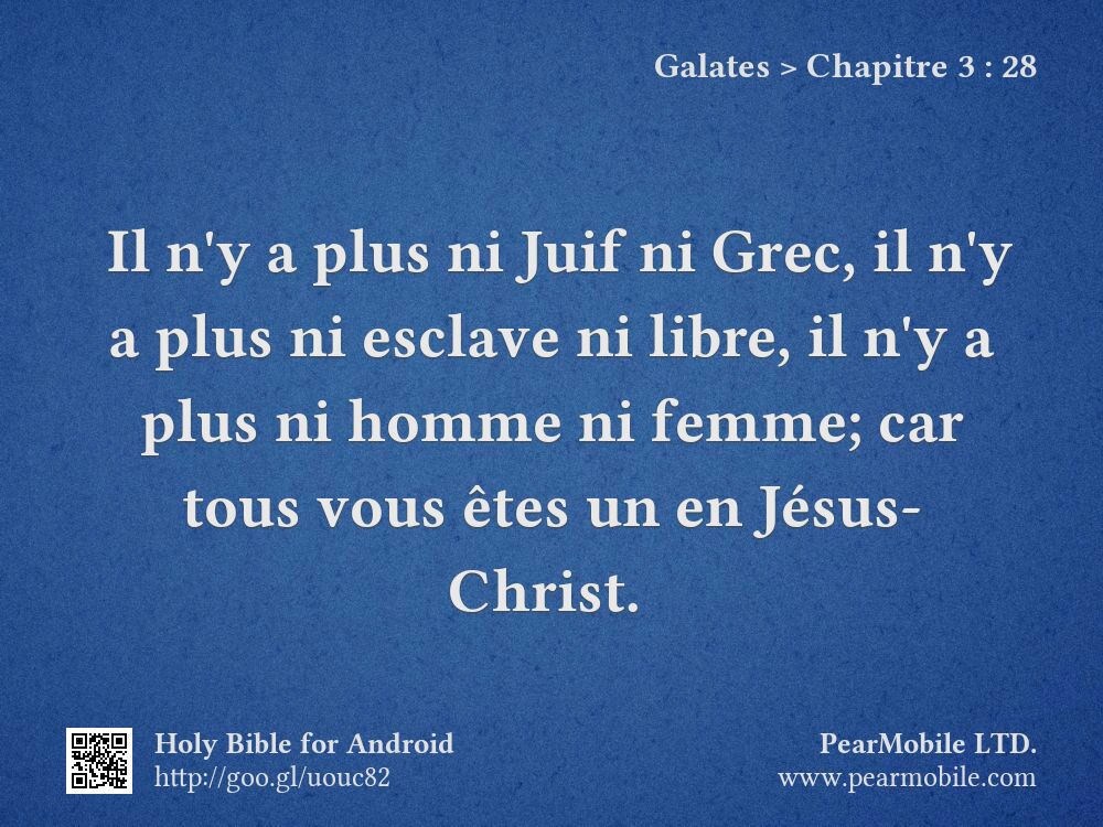 Galates, Chapitre 3:28